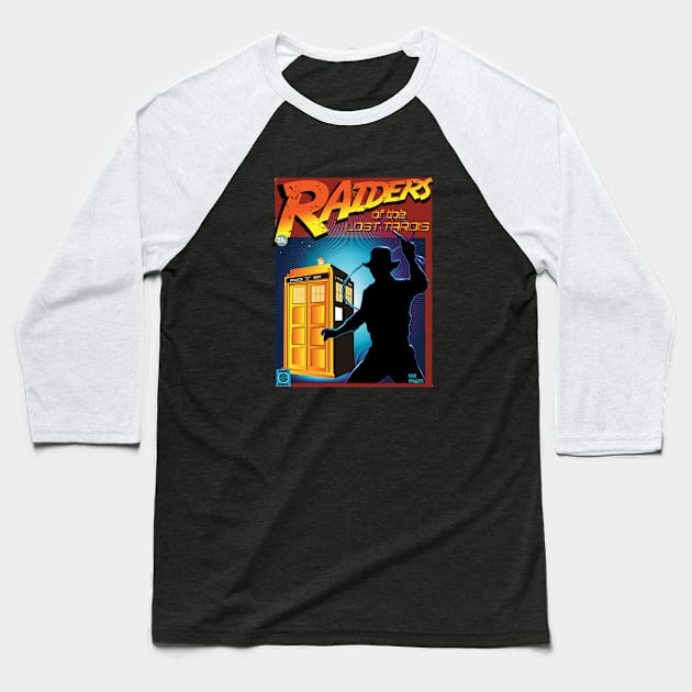 RAIDERS OF THE LOST TARDIS Baseball T-Shirt by KARMADESIGNER T-SHIRT SHOP